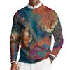 Herren Rundhals Langarm Rippstrick Pullover
