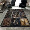 Saxophone Collection Pattern Rug Floor Mat for Living Room or Bedroom Soft and Comfortable Carpet a Gift for Birthday and Holiday.