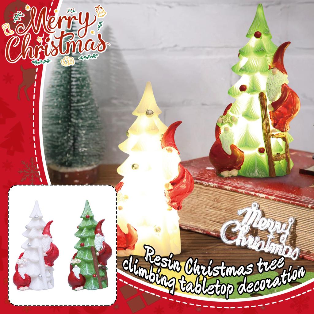 Christmas Resin Climbing Tree Creative/ Home Decoration Desktop Christmas Gift