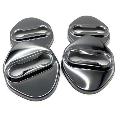ASATERU Car Door Lock Striker Cover, Compatible with Toyota, Rustproof 304 Mirror Stainless Steel,