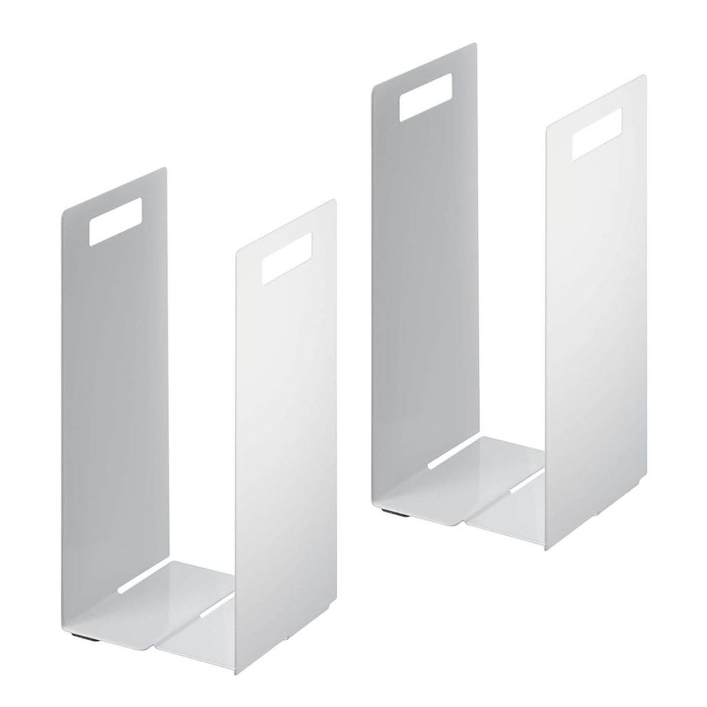 Yamazaki Tower a Set of Two Interlocking Towel Storage Approximately W X D X 30cm 4316, Racks, White, 14.5cm 14.5cm H.