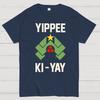 Yippee Ki Yay Christmas Cotton Summer Casual Cool Loose T-Shirt