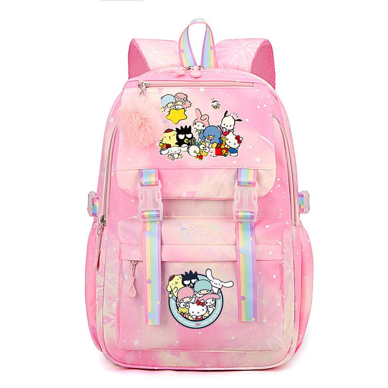 Collection Sweet Xiaoqing Cartoon Peripheral Trend Ridge Protection Backpack Large Capacity Student School Bag