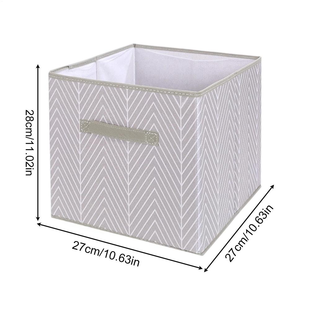 

Cube Folding Storage Box With Handle Fabric Storage For Toys Clothes Storage Bins Home Closet Office Nursery Organizer серый
