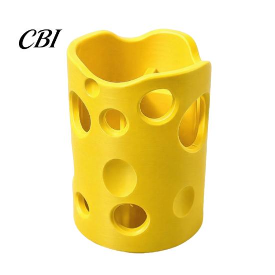 Multi Compartment Pen Holder 3D Printed Cheese Holder, Large Capacity Desktop Organizer with Smooth Edges Seamless Storage Box And Removable Dividers,