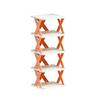 5 Tier Detachable DIY Easy Storage Shoe Rack Organizer Adjustable Stackable Shelf Unit for Home Closet Bathroom Entryway