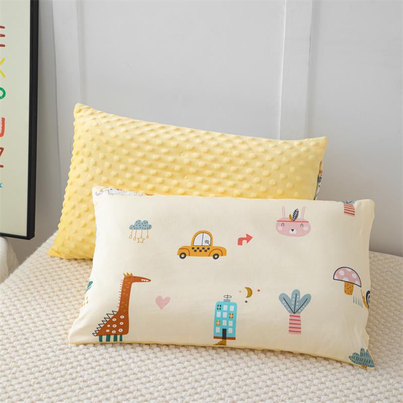 Children's Double-Sided Cartoon Cotton Bean Pillow - High Elasticity