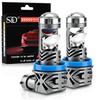 2 Bucăți 30000Lm H11 Lentilă Proiector LED Becuri Far 1:1 LED Lampă Cețuri Turbo 70W cu Priză Auto Plug&Play Fără Fir Fază Scurtă 6500K Alb
