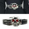 Girl Glittered Waist Belt Street Dance Jeans Belt Decorative Studded Skull Belt