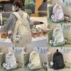 Soft And Glutinous Bookbag For Girls Nylon Casual Travel School Backpack For Middle School Students