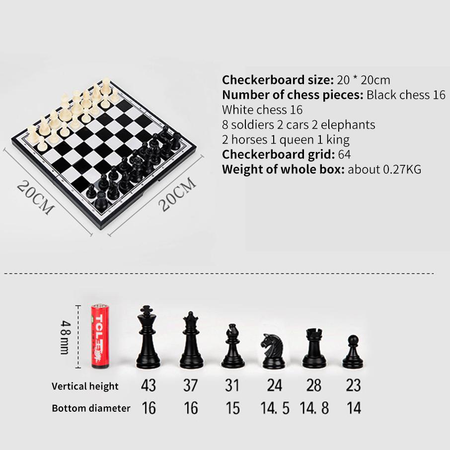 Portable Special Magnetic Chess Backgammon Checkers Set Big Board Draughts Entertainment Christmas Travel Games Aldult Kids Gift