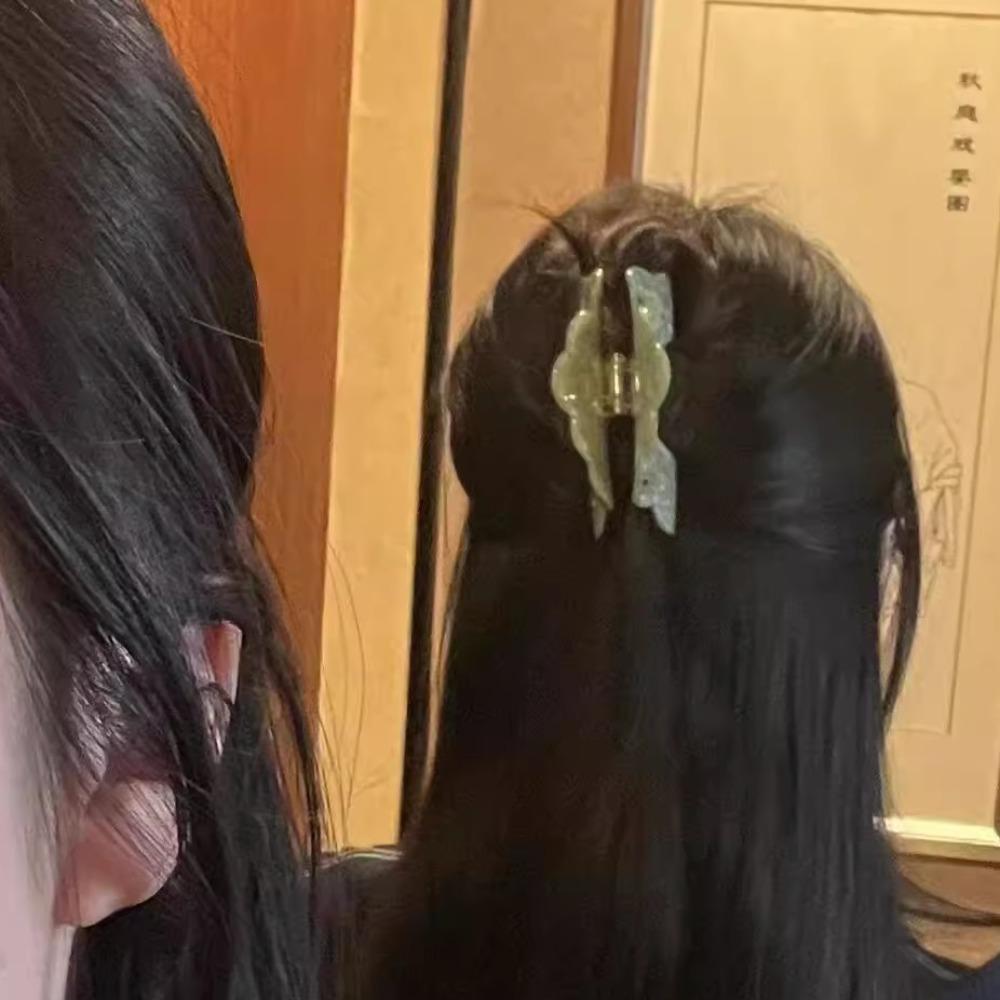 Chinese Style Dragon Pattern Hair Claw Acetic Acid Antique Style Grab Clip Daily