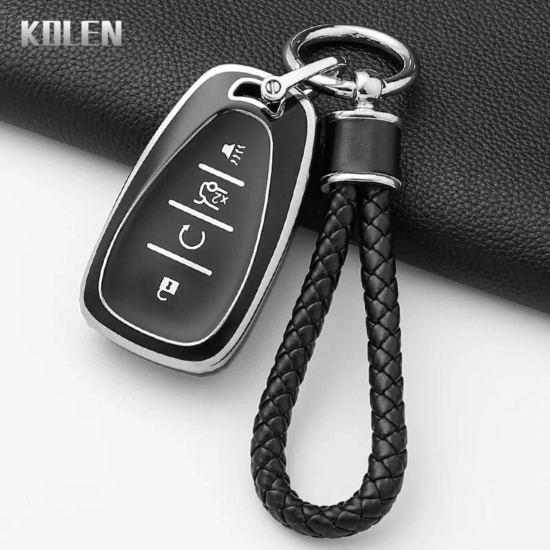 Fashion Tpu Car Key Case Cover For Chevrolet Malibu Blazer Traverse Seeker Onix Equino Volt Bolt Trax Orlando Cruze Spark Sonic