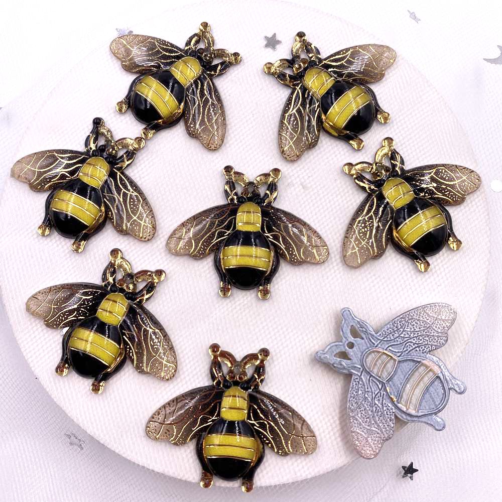 

8 шт., полимерный блестящий красочный альбом «Цикада» со стразами и плоской задней частью, 1 отверстие