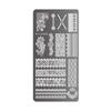 Stamping Plates Set Bows Flowers Lace Design Manicures Decoration Metal Plate Transfer Sweet Series Template