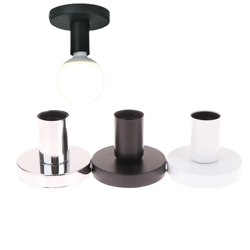 1 Set Ceiling Lamp Wall Lamp Holder Modern Nordic Retro Iron Lamp Decor For Living Room Bedroom Bathroom E27 Lamp Base