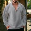 Men S Fleece Zip Up Cardigan Sweatshirt Loose Fit Autumn