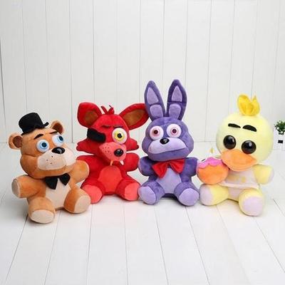 25cm Five Nights At Freddy's 4 FNAF Freddy Bear Foxy Bonnie Chica Plush Toys Stuffed Dolls Kids Gift