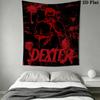DEXTER Wall Tapestry Aesthetic Wall Hanging Printed Fabric Blanket Decorative Tapestries for Bedroom Living Room Home Decor