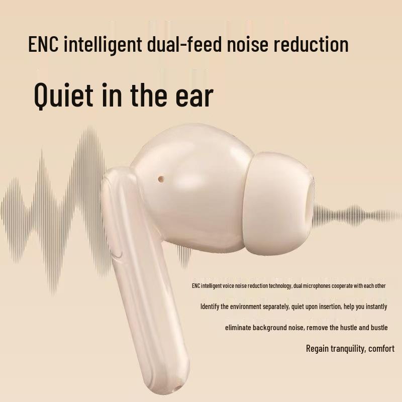 

Беспроводные Bluetooth-наушники-вкладыши Voice of Berlin 2025 с шумоподавлением - Превосходный звук и длительное время работы от аккумулятора для спорта Premium Elegant Beige - Dolby Surround