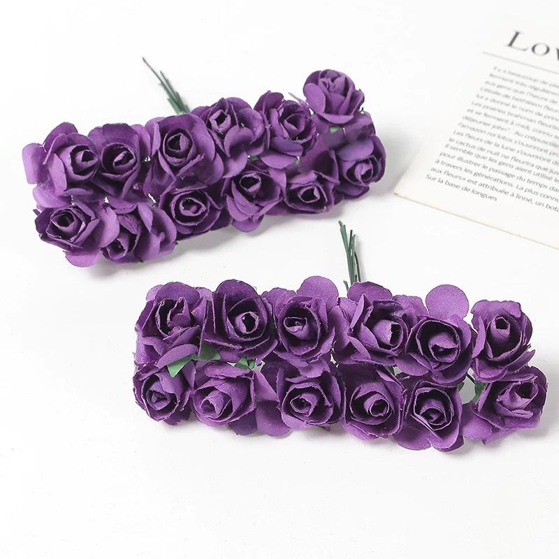 In Stock: 2cm Rose Artificial Bouquet for Wedding or Event Decoration