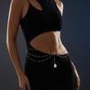 Boho Imitation Pearl Body Chain for Women Summer Beach Bikini Sexy Tassel Waist Belly Chains Party Holiday Jewelry Accessories