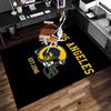 Los Angeles Rams Logo Print Area Rug - Soft, Washable Non-Slip Indoor Mat for Office Chairs, Living Room, Home Office Decorative Rug