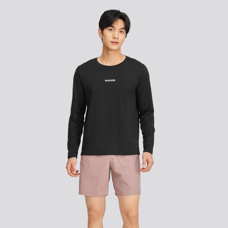 Skechers Knitted Breathable Slim Fit T-Shirt Men tops P225M143-0018