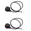AC34-2 Pcs Motorcycle Digital Odometer Speedometer 3-Wire Sensor Cable Assembly