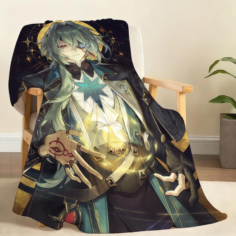 Hot Game Honkai Star A AnaXa Blanket For Soft Throw Blanket for Picnic Bed Sofa Home Bedroom Cozy Warm Comfortable