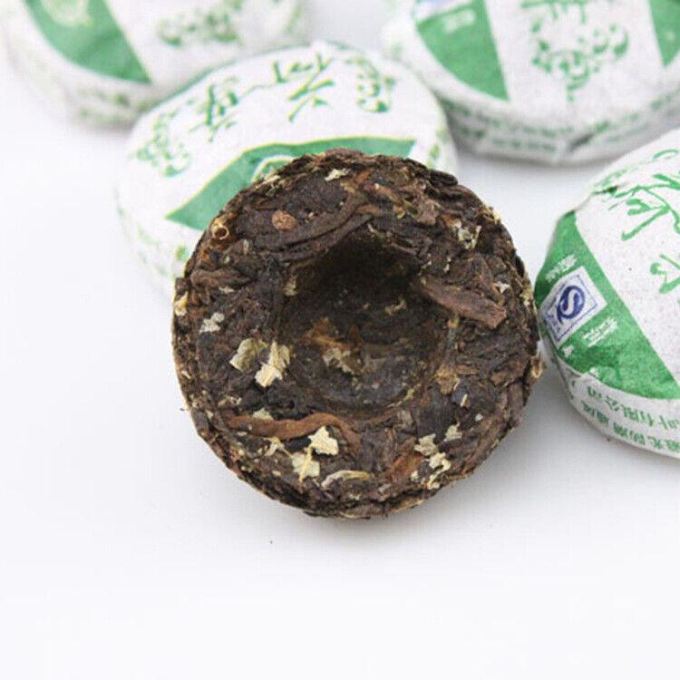 Yunnan Pu er Ripe Tea Mini Small Tuocha Травяной чай Пуэр с листьями лотоса 500g/17.6oz — фото 3