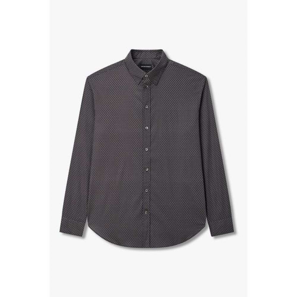Emporio Armani Men S Patterned Stretch Shirt A516304008