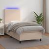 VidaXL Slatted Bed Base with Mattress and LED, Upholstered Bed, Single Bed, Adult Bed for Interior Bedroom, 3135800