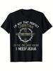 Men'S "Real Moves In Silence" Graphic T-Shirt - Black Cotton Streetwear Tee with