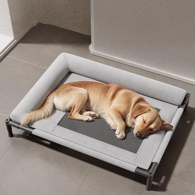 Dog Folding Bed Four Seasons Universal Removable Washable Cooled Pet Bed Portable Waterproof Mesh Moisture Resistant Cat Beds Indoor Outdoor Use