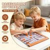 Light Weight Rolls Up PU Leather Backgammon Game Mat Backgammon Board And Chess Set For Traveler And Game Enthusiasts