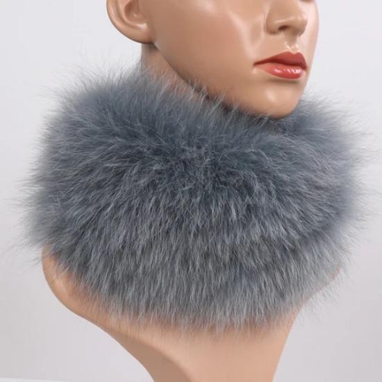 Nowy Szalik z Prawdziwego Futra Lisiego Opaski Futrzane Kobiety Zima Szaliki z Futra Lisiego Luksusowy Ocieplacz na Szyję Dobra Elastyczność Naturalne Futrzane Mufki