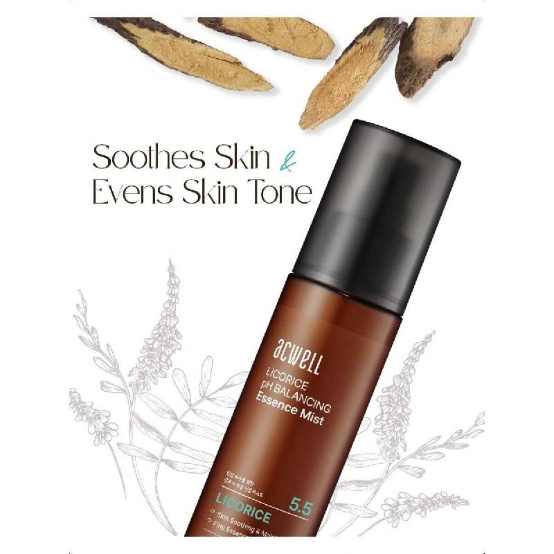 Acwell Licorice PH Balancing Essence Hydrating Face Mist 100ml- Soothing And Hydrating With Licorice Water For Instant Moisturization