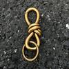 Keychain Hook Durable Spring Movement Handmade Knotted Pendant Handcrafted Rotating Rope Hook Keyring Accessory