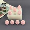 Professional Pastry Making Tools Strawberry Shaped Silicone Mold, DIY Mousse Cake Ice Cream Easy Demoulding Molds Chocolate Maker, Baking Resin Candle