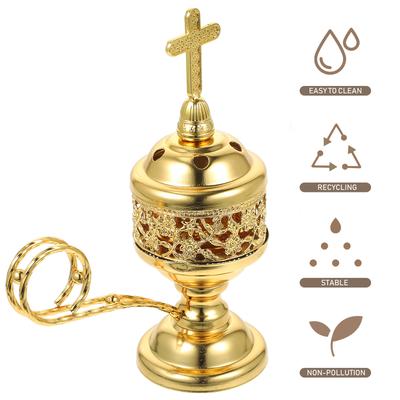 Exquisite Arabic Censer Metal Incense Burner Lightweight Desktop Decor for Bedroom Study Festival Aromatherapy Use