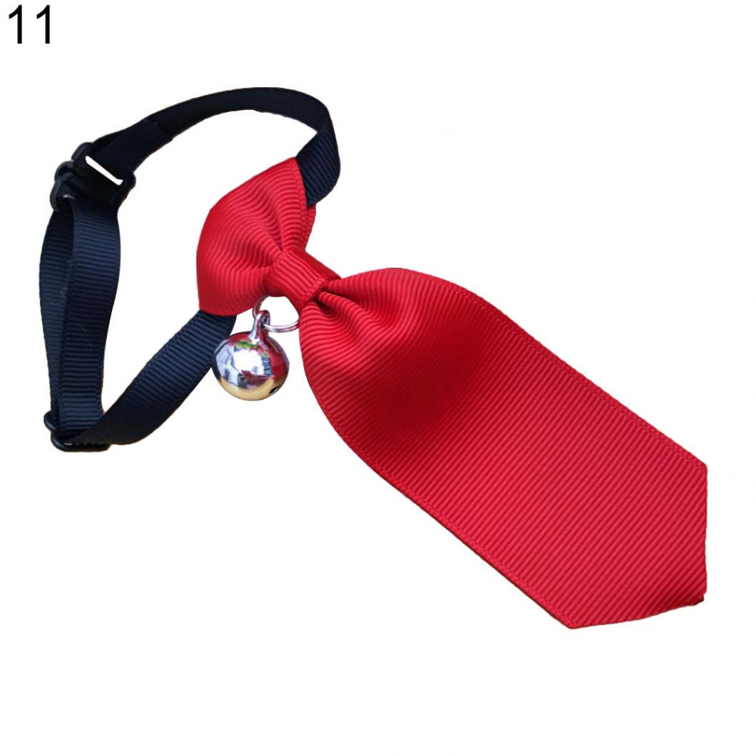 

Модный галстук для собак и кошек с подвеской в виде колокольчика, регулируемый декор для шеи для домашних животных S