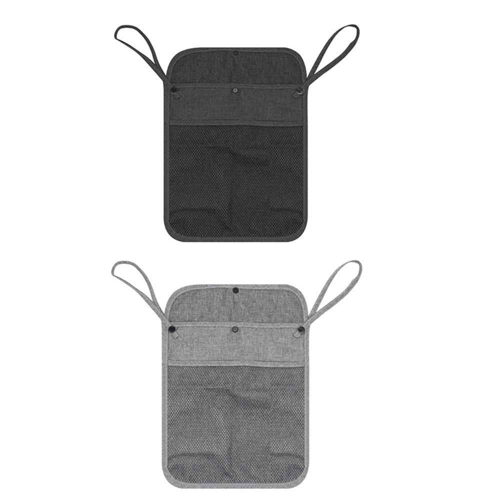 2Pcs Double Pockets Carriage Pram Storage Bag Hanging Bag Trolley Net Bag Mommy Organizers  Bottle
