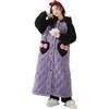 Noční košile Žena Podzim Zima Tři vrstvy Silné se Sametovým Korálovým Sametem Bavlna Dlouhé Termální Župan Pyžamo ve stylu Princezny