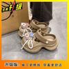 Stepping On Shit Feeling Small Man Thick-soled Cool Slippers Non-slip Slippers 2025 Sweet Cute Strap Doll Hole Shoes Women's Summer