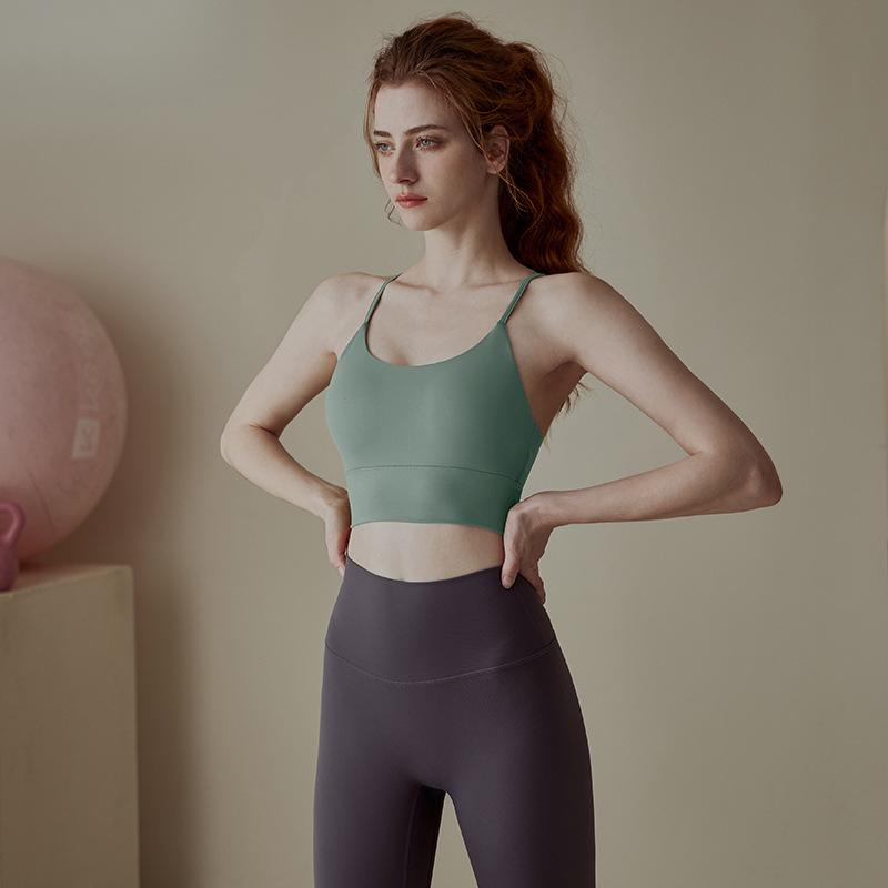 

Women s Shockproof Sports Bra – Anti-Sag Hand-Sewn Cup for Running, Fitness, and Yoga Large