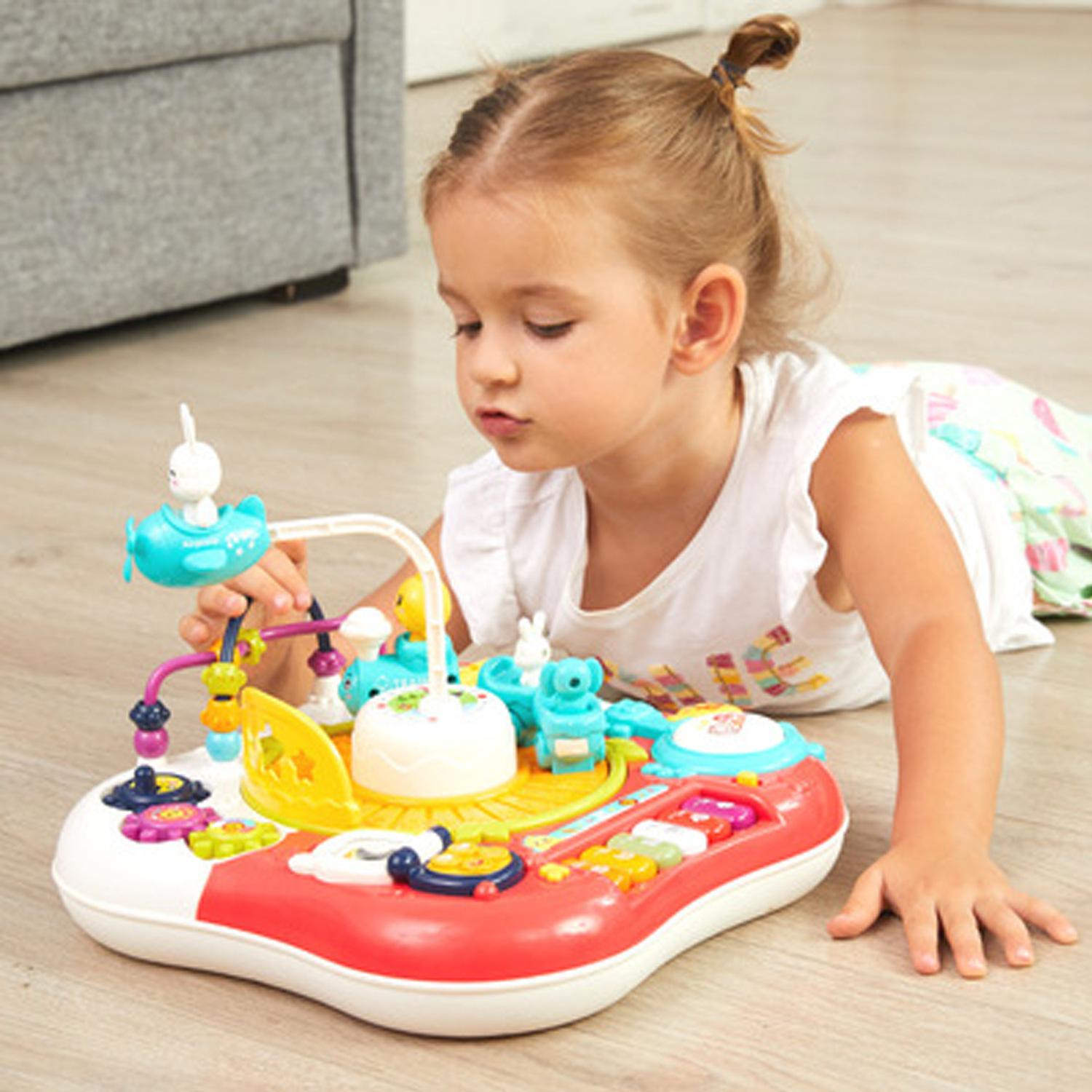 

Детские игрушки Функция Раннее образование Обучающий стол Детские игры Игрушки для младенцев и малышей 1-3 лет белый