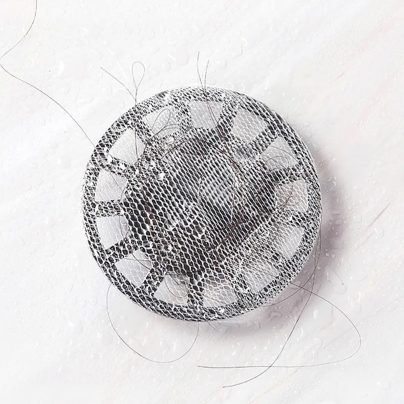 100Pcs Bathroom Shower Drain Cover Net Bag Hair Prevent Filter Sink Strainers