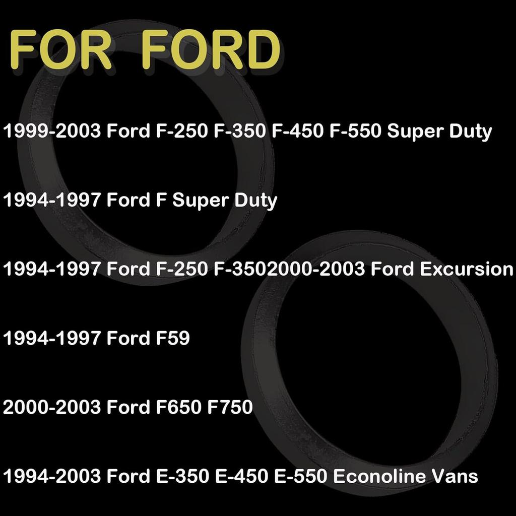 För Ford 1994-2003 7.3L Powerstroke Diesel 72468 Turbo Monteringspackningssats & Turbo Sockel O-ringstätningar F4TZ-6N653-A F4TZ-6N653-B