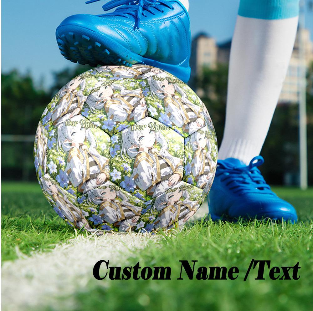 Custom Text Size 5 Soccer Ball, Standard Match Football For OutdoorFrieren Beyond Journey's End